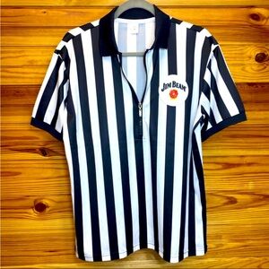 Jim beam promo bar swag front zip referee shirt